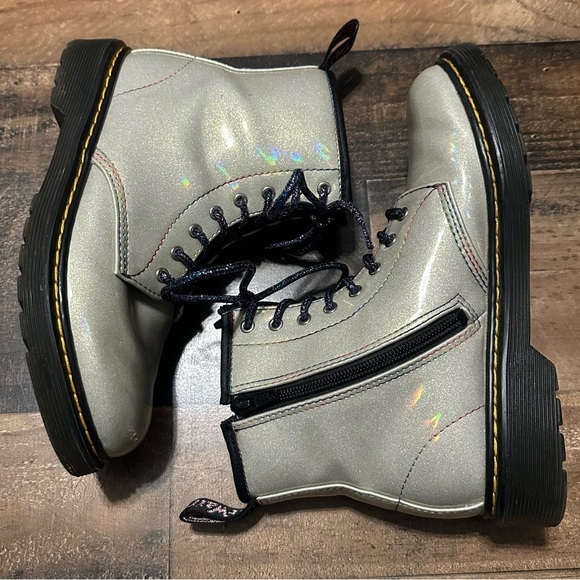 Dr. Martens Junior 1460 Sparkle Rays Boots - Picture 4 of 9